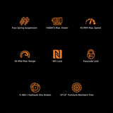 Kugoo LX10+ Electric Scooter, 2*1400W Motor, 60V 20.8Ah