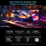 BMAX B10 Pro Mini PC, Intel i7-13620H 10 Cores Max 4.9GHz, 24GB LPDDR5 RAM 1TB