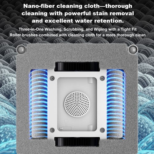 Liectroux S9 Window Cleaning Robot, Dual Roller Brushes, 6-way Water Spray, 9000Pa