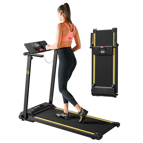 UREVO URTM006 Foldable Mini Treadmill, Max Speed 1-10km/h