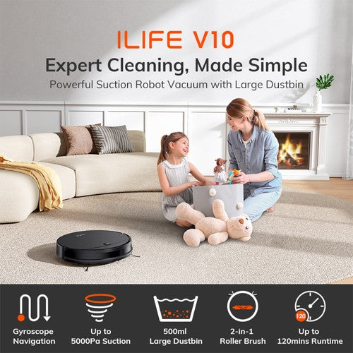 ILIFE V10 Robot Vacuum Cleaner, 5000Pa Suction