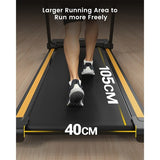 UREVO URTM006 Foldable Mini Treadmill, Max Speed 1-10km/h