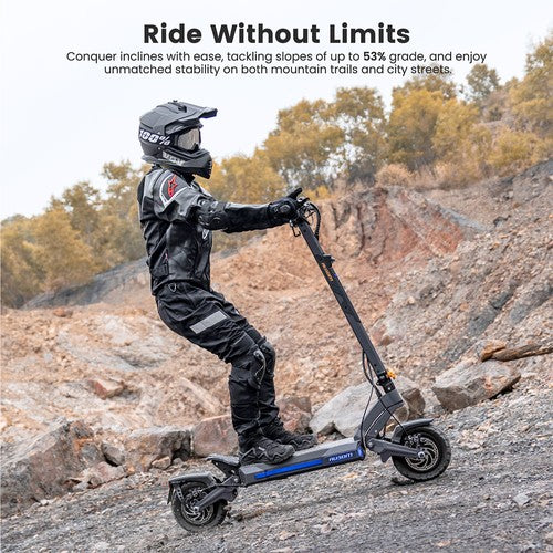 Ausom DT2 Pro Electric Scooter, 2*1100W Motor, 52V 23.4Ah