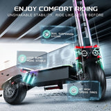 FENGQS GT9 Electric Scooter, 3500W*2 Motor, 60V 38Ah