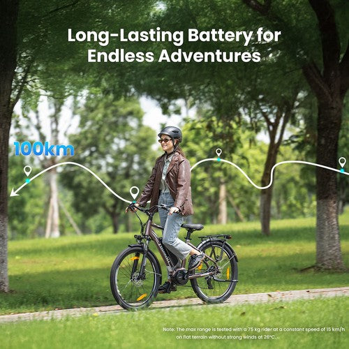 Touroll MA2 Electric Bike 250W Mid-Drive Motor 36V 13Ah