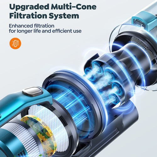 Buture VC60 Cordless Vacuum Cleaner, 450W 38kPa