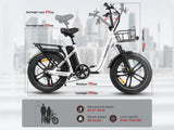 C05 Pro Step-through Folding Electric Bike