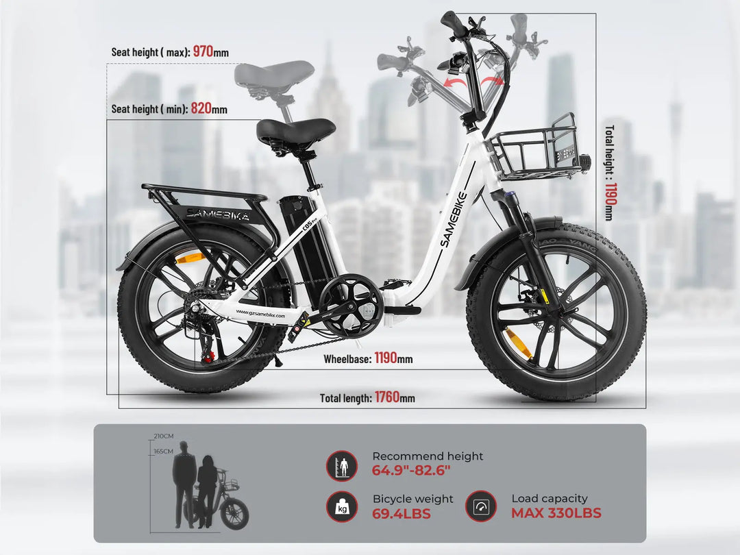 C05 Pro Step-through Folding Electric Bike