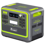 FOSSiBOT F2400 Portable Power Station, 2048Wh LiFePO4 Battery 2400W Output Solar Generator