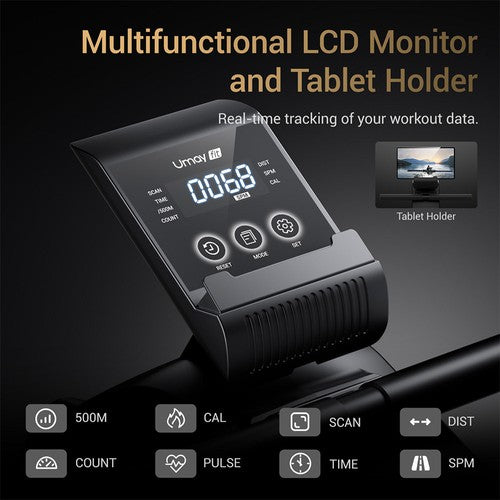 ROBORE UR20 Rower Machine with 126cm