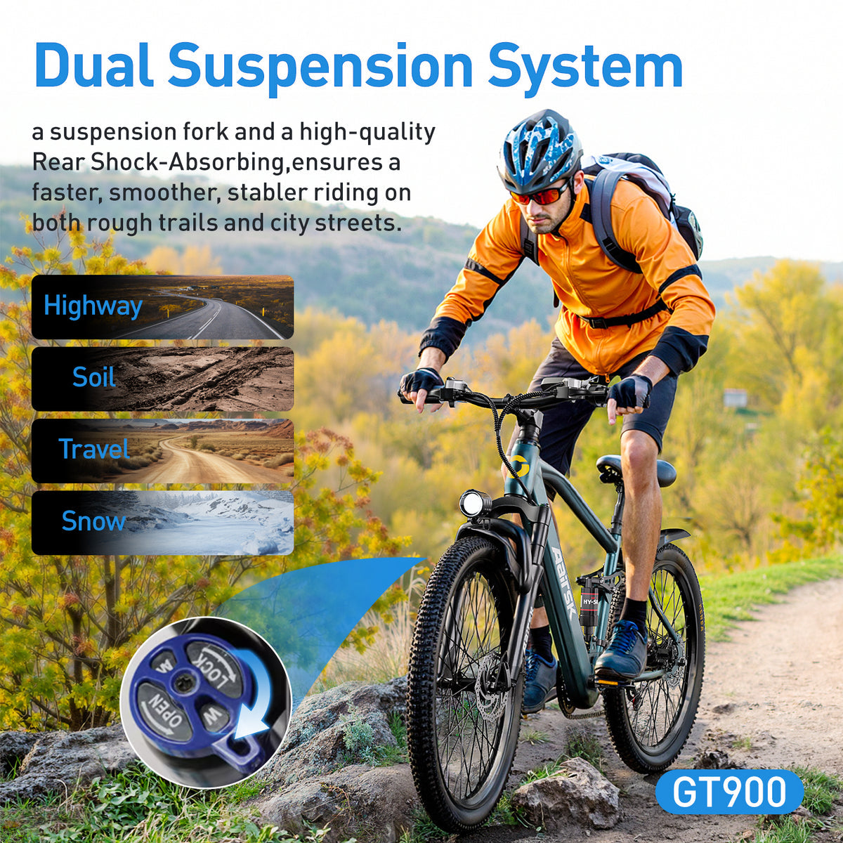 Aairsk GT900 electric bike 400W motor 36V13Ah