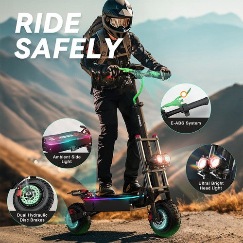 FENGQS GT8 PRO Electric Scooter, 2800W*2 Motor, 67.2V 38Ah