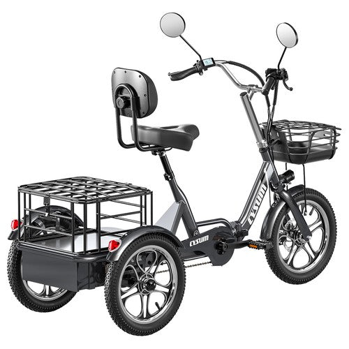 Cysum T1 Pro Electric Tricycle, 250W Motor, 48V 22Ah
