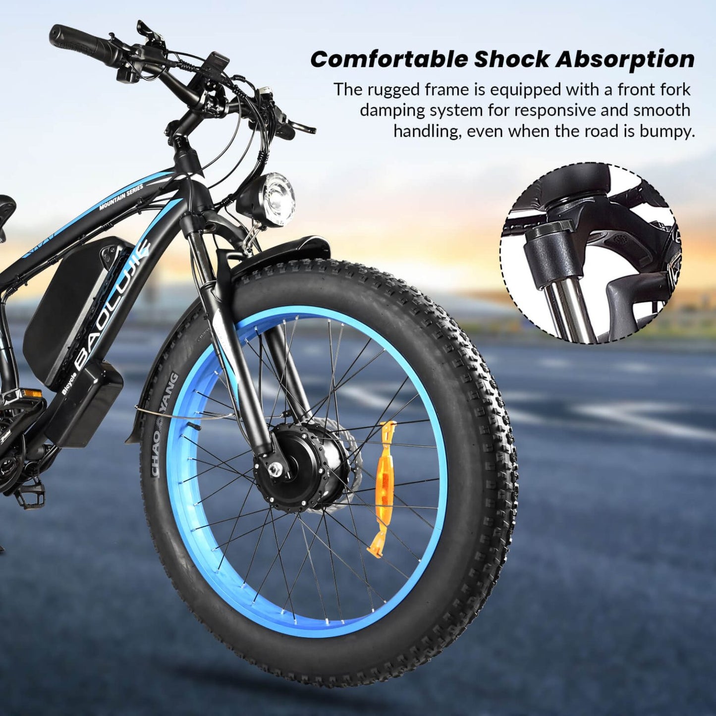 Baolujie DP2602 electric bike 2000W 20Ah