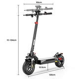 iScooter iX3 Folding Electric Scooter Pneumatic Tires 800W