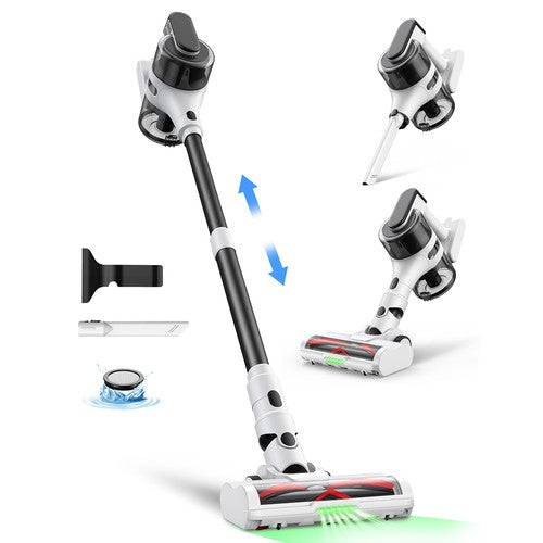 MOOSOO S5 Mate Cordless Stick Vacuum Cleaner, 20kPa