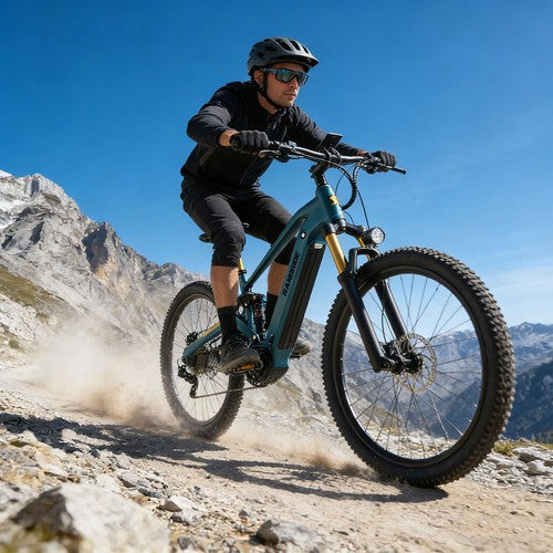 RANDRIDE MX500 Electric Bike, 500W Mid-drive Motor, 48V 15Ah