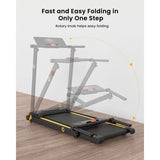 UREVO URTM006 Foldable Mini Treadmill, Max Speed 1-10km/h