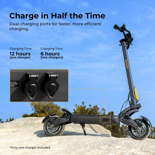 Ausom F1 Max Electric Scooter, 2*1400W Motor, 60V 20.8Ah