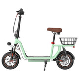 iScooter i12 Electric Scooter with Seat & Rear Basket, 500W