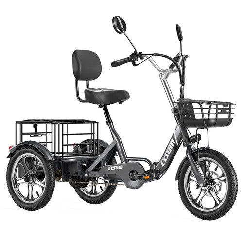 Cysum T1 Pro Electric Tricycle, 250W Motor, 48V 22Ah