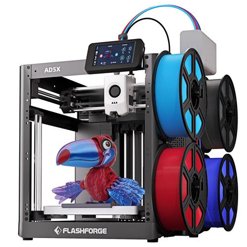 Flashforge AD5X 3D Printer, Smart 4-Color Printing