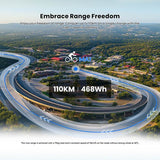 Touroll MA1 Electric Bike, 250W Mid-drive Motor 36V 13Ah