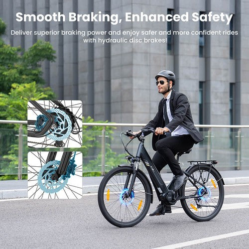 Touroll Urbano 3 Electric Bike 250W Mid-drive Motor