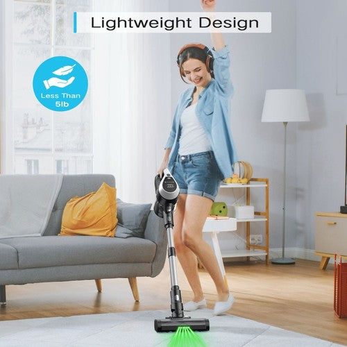 MOOSOO YC1 Cordless Vacuum Cleaner, 12kPa High Suction
