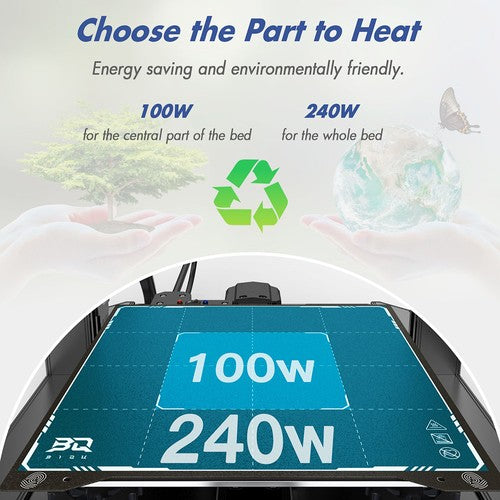 BIQU Hurakan 3D Printer, Klipper Firmware, Auto Leveling, Built-in Microprobe