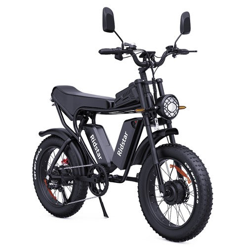 Ridstar Q20 Pro Off-road Electric Bike 1000W*2 Motor 52V 20AH Dual Battery