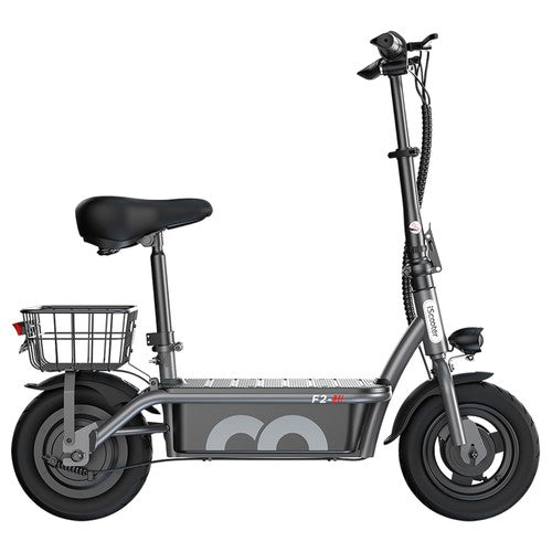 iScooter F2 Electric Scooter 500W with Seat & Rear Basket