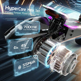 FENGQS GT9 Electric Scooter, 3500W*2 Motor, 60V 38Ah