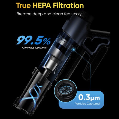 Vactidy V12 Cordless Vacuum Cleaner 50000Pa Suction 450W