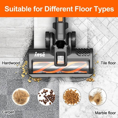 INSE S680 Cordless Stick Vacuum, 28kPa 250W
