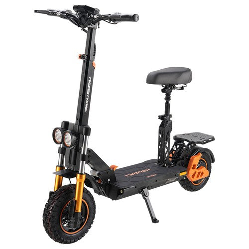 TWOFISH V5 MAX Electric Scooter with Seat, 800W Motor, 48V 18Ah