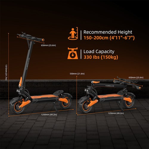 Kugoo LX10+ Electric Scooter, 2*1400W Motor, 60V 20.8Ah