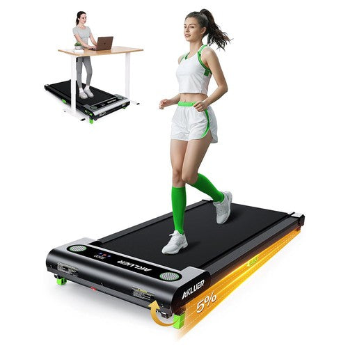 Akluer 480L-A Walking Pad with Incline, 2.5HP Under Desk Treadmill with Remote Control