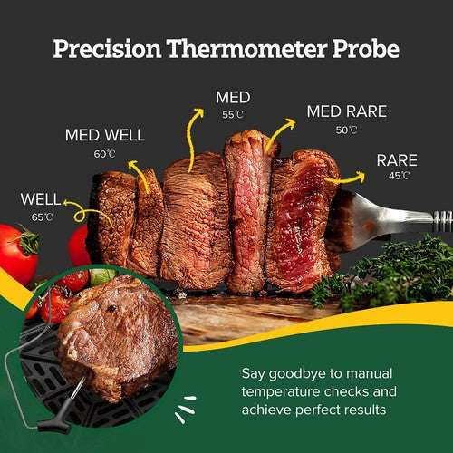 CHEFREE AF500 1700W 6.5L Air Fryer, with Smart Probe Thermometer