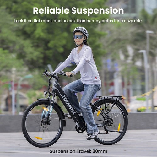 Touroll J1 ST 27.5 inch Electric Bike with 250W Motor 36V 15.6Ah