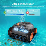 CoasTeering Nebula Cordless Robotic Pool Cleaner, 180min Runtime