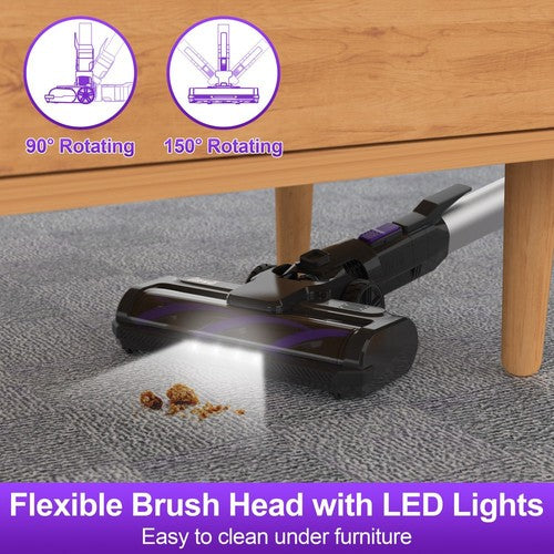 INSE S62 Cordless Stick Vacuum Cleaner, 30kPa 300W