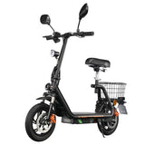 TWOFISH M5 PRO-E Electric Scooter with Seat and Rear Basket, 500W