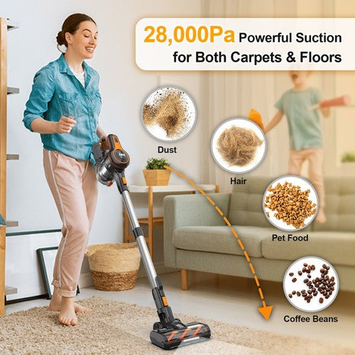 INSE S680 Cordless Stick Vacuum, 28kPa 250W