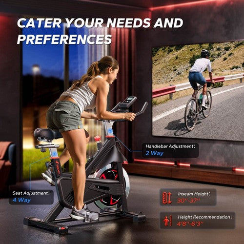 MERACH S38 Magnetic Exercise Bike, 136kg Max Load