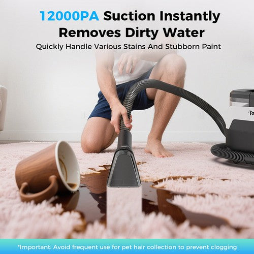 Teendow C6 MAX 3-in-1 Carpet Vacuum Cleaner - 12000Pa