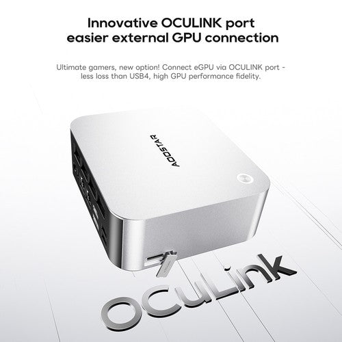 AOOSTAR MACO Mini PC, AMD Ryzen 7 Pro 6850H 8 Cores Max 4.7GHz, 24GB LPDDR5 RAM 1TB SSD