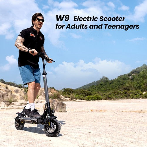 iScooter W9 Electric Scooter, 1000W Motor, 48V 14Ah