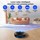 Liectroux M70 Pro Lidar Robot Vacuum Cleaner, Multi-floor Map Storage, 6500Pa