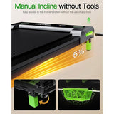 Akluer 480L-A Walking Pad with Incline, 2.5HP Under Desk Treadmill with Remote Control